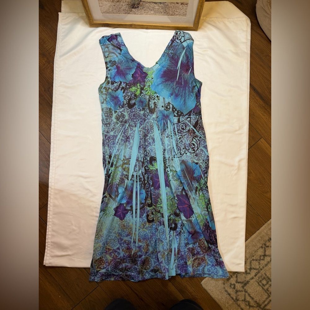Style & Co. size medium blue mini dress - Picture 3 of 5